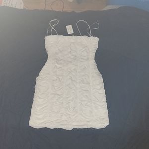 White short cut dress